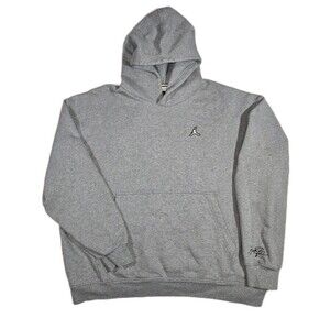 Air Jordan Essential Fleece Pullover Hoodie Gray Mens 2XL